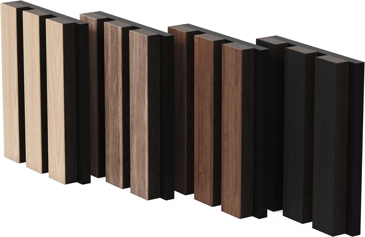 3D Wood Wall Panels for Soundproof Paneling Wood Slat Acoustic Panels for Stylish Decor and Noise Reduction