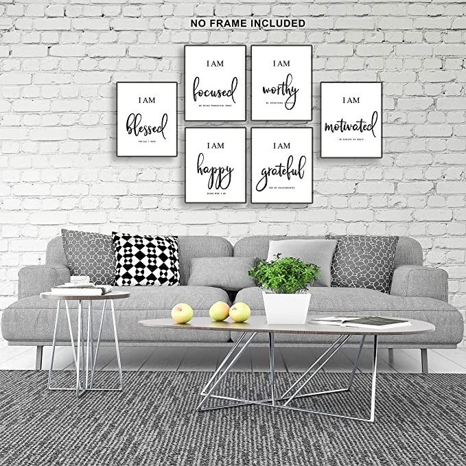 Wall art paintings Motivational Wall Art - Office & Bedroom Wall Decor - Positive Quotes & Sayings - Daily Affirmations for Men, Women & Kids