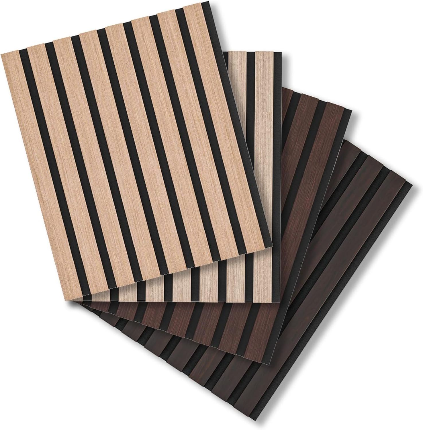 Wood Slat Wall Panels,Decorative Acoustic Wood Slats for Wall and Ceilings, Acoustic Panels for Interior Wall Back Board