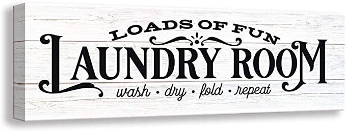 Wall art paintings Vintage Laundry Room Sign Canvas Wall Art | Rustic Laundry Rules Prints Signs Framed Bathroom Laundry Room Decor