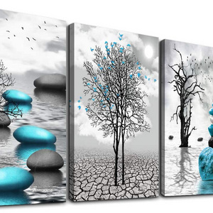 High quality Canvas Wall Art for Living Room Abstract Blue Pictures home decor paintings and wall arts