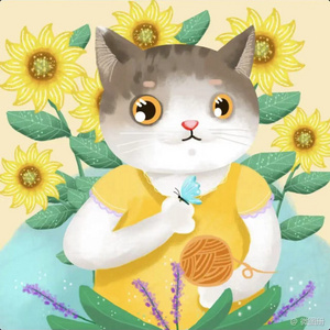 30*30cm 5D Diamond Painting Kits yellow cat with sunflower for Adults and kids Full Drill Paintings for home wall decoration