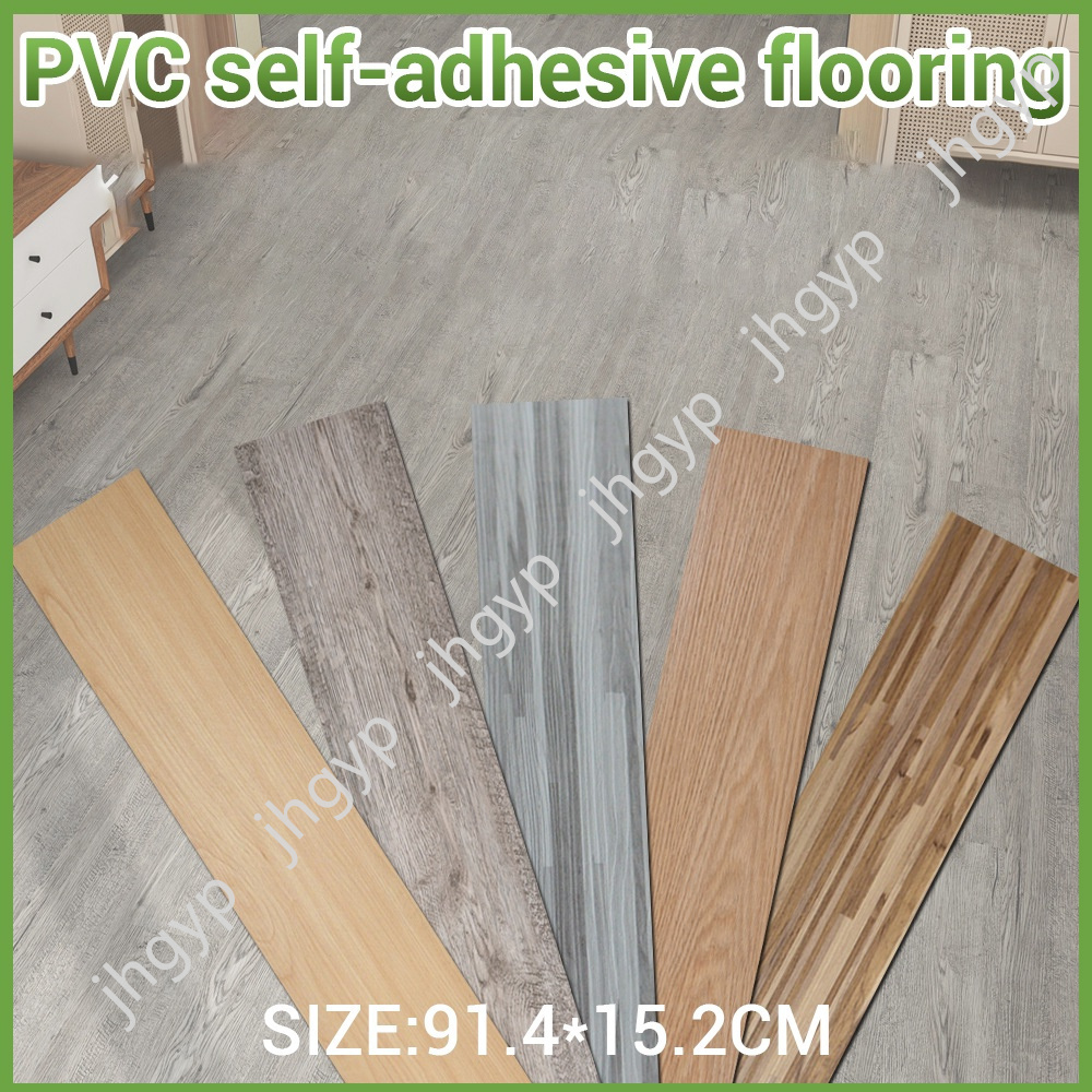 laminate floor sticker waterproof Luxury vinyl Plastic carpet flooring pvc peel and stick tiles for home with high quality