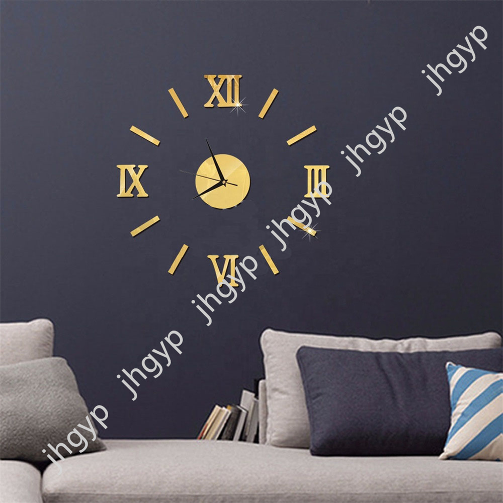 3d wall watch clock for home decor accessories reloj de pared horloge digital clock wall watch indoor decoration