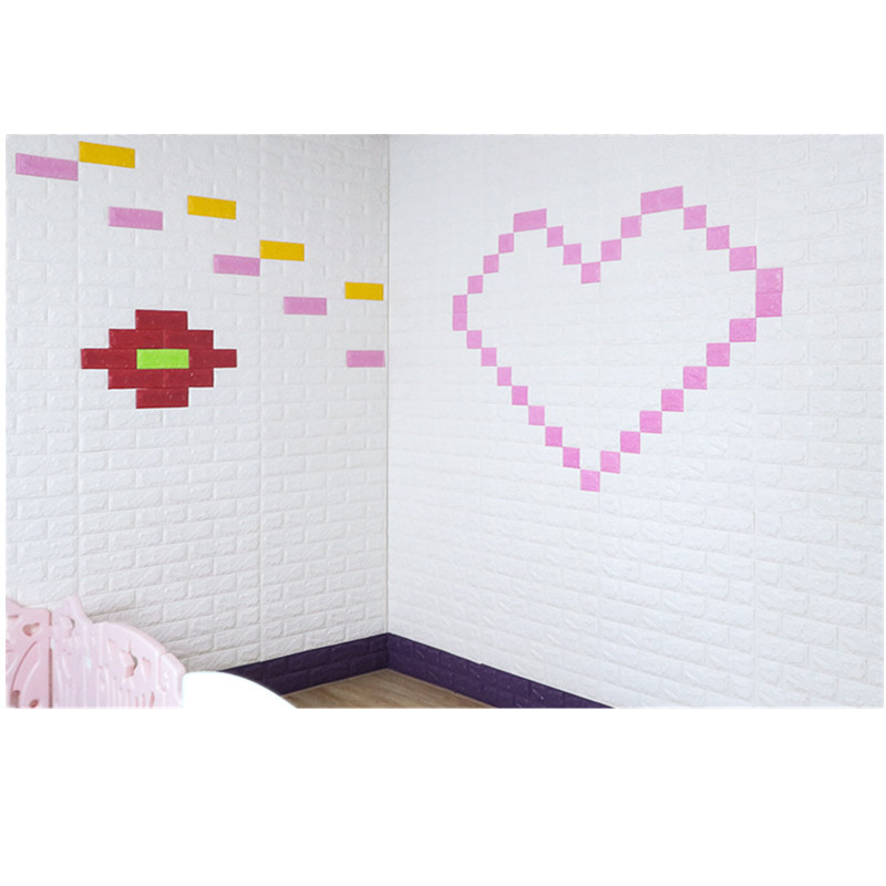 peel and stick 3d foam tiles self-adhesive wallpaper waterproof adhesive stickers for home paper walls decoration