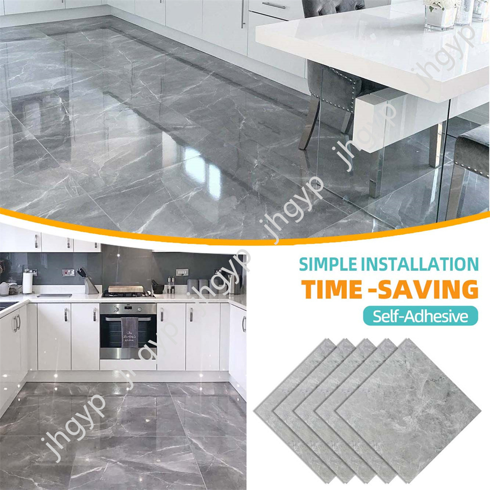 pvc plastic wood vinyl marble flooring vinyl Imitation ceramic floor sticker waterproof peel and stick tiles