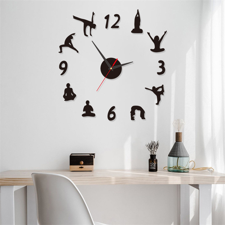 3d wall watch clock for home decor accessories reloj de pared horloge digital clock wall watch indoor decoration