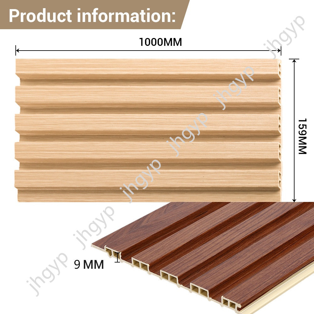 indoor WPC Slat Partition Wallboard Wood Wall PVC Panels interior wall WPC Louver great Panels Dinning Room Decor