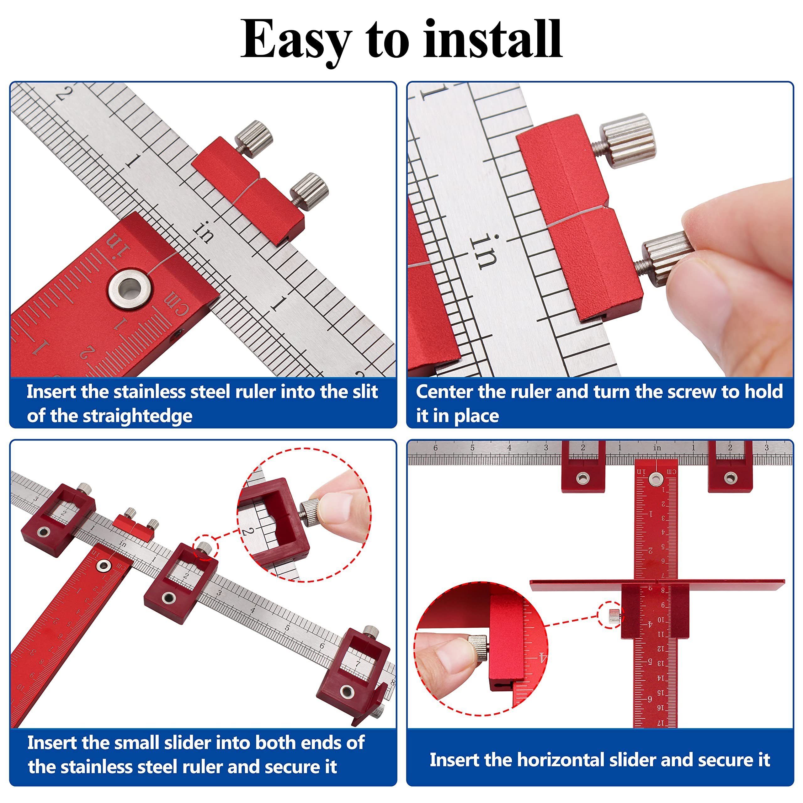 Handles And Knobs Drawer Guide Jig On Doors And Drawer Fronts Cabinet Hardware Jig Tool