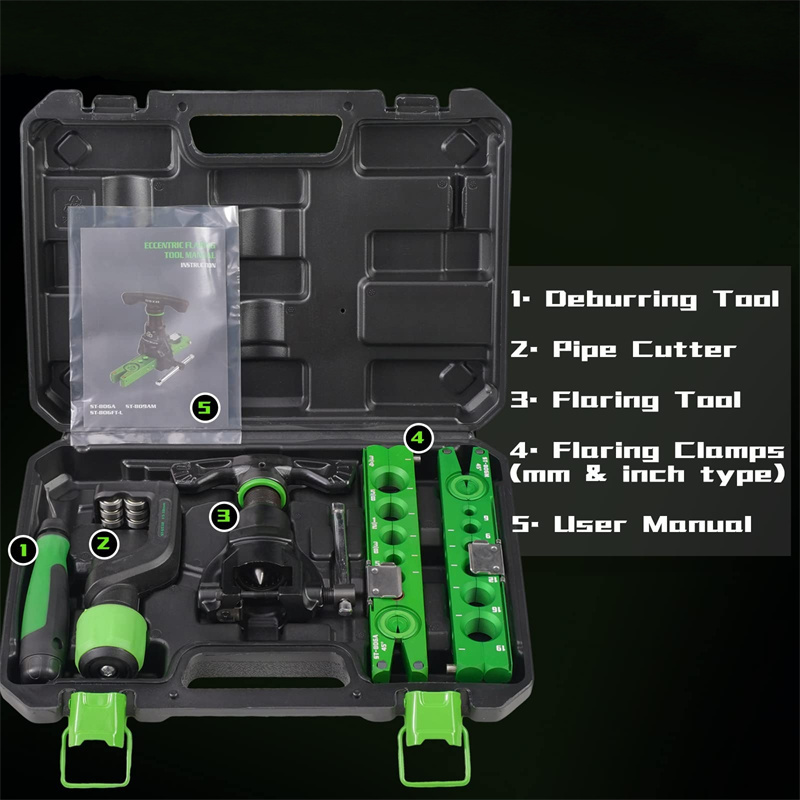 Seccentric Type Manual Tubing Clutch Pipe Cutter Deburring Tool Kit Copper Aluminum Pipe Hvac Flaring Tool