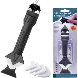 Glass Glue Angle Scraper Stainless Steelhead Sealant Kit 3 In 1 Removal Silicon Taker Tile Caulking Grout Scraper Tool