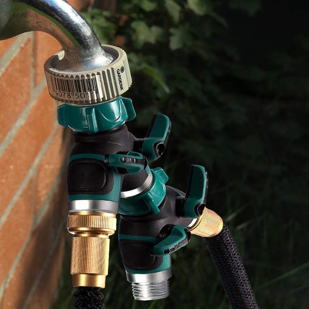 Heavy Duty Two Way Garden Hose Connector ,2 Way Hose Faucet Splitter,  Garden Hose Water Y Splitter