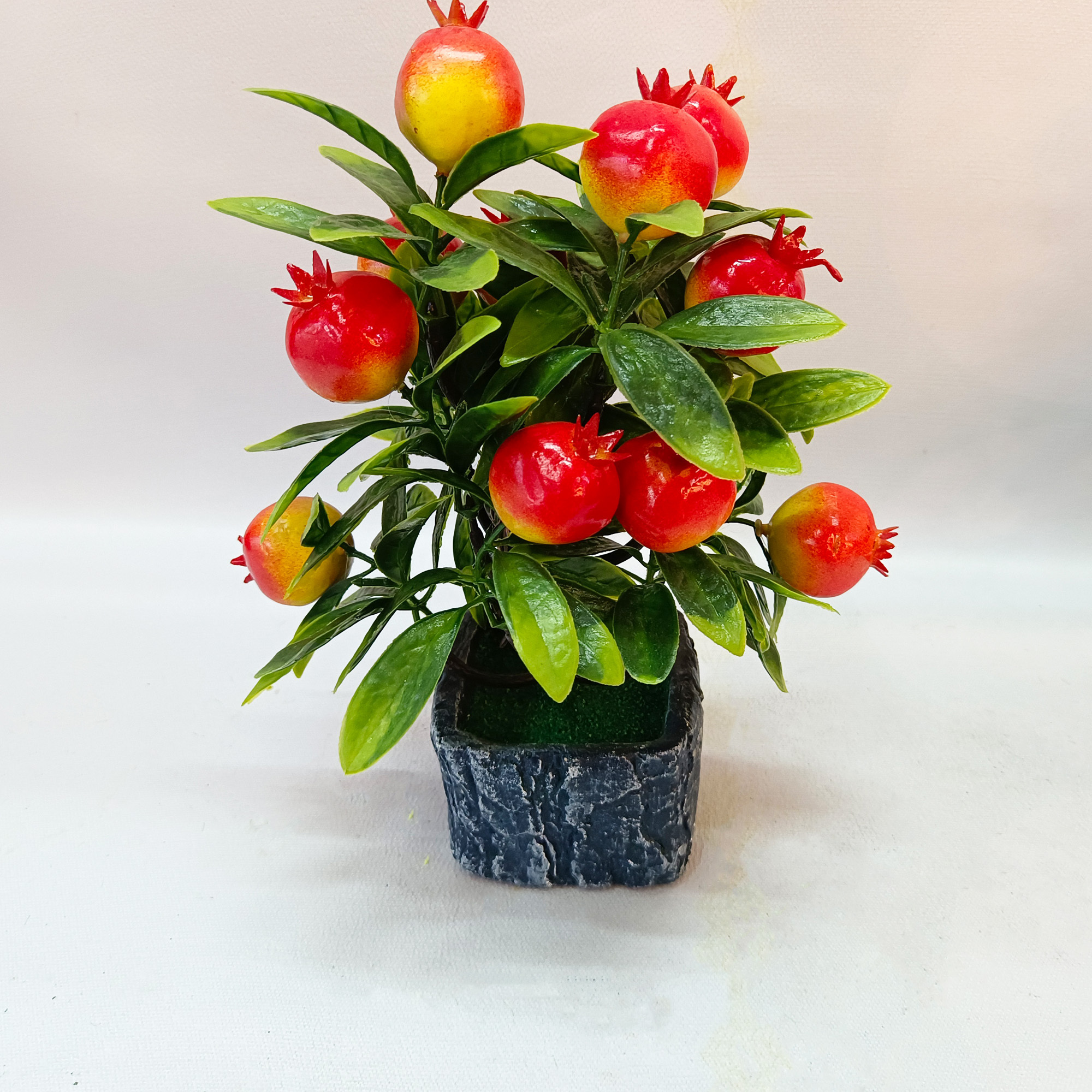 New Design High Quality Artificial Plant Indoor Artificial Small Pomegranate Bonsai Fruit Trees Real Touch Artificial Flower