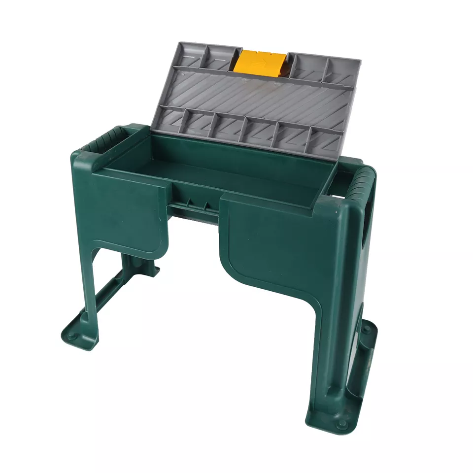 Garden Supplies Kneeling Stool Sponge Knee Protection Garden Folding Stool with Toolkit Garden Kneeling Seat Plastic Stools