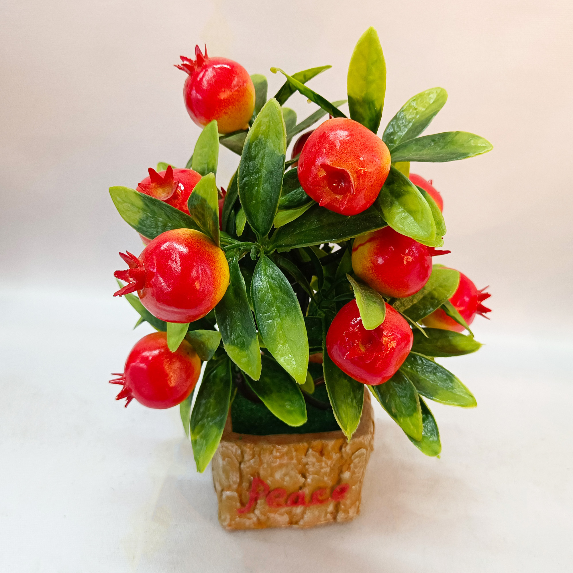 New Design High Quality Artificial Plant Indoor Artificial Small Pomegranate Bonsai Fruit Trees Real Touch Artificial Flower