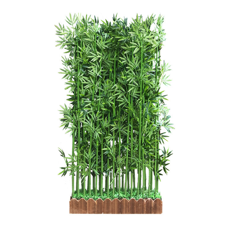 Hot Sale High Quality Outdoor and Indoor Decorative Artificial Lifelike Bamboo Plant Artificial Bamboo Fence for Decoration