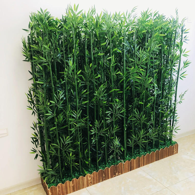 Hot Sale High Quality Outdoor and Indoor Decorative Artificial Lifelike Bamboo Plant Artificial Bamboo Fence for Decoration