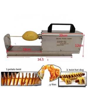 high quality Electric Spiral potato cutter /potato curly fry cutter