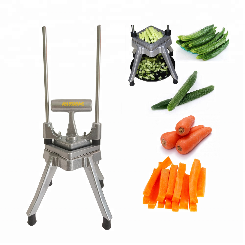 high quality commercial Aluminum 1/2 inch manual vegetable fruit cutter /easy chopper