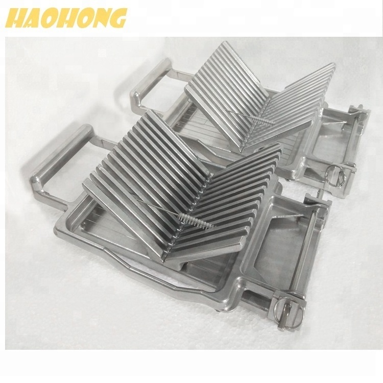 high quality manual aluminum commercial slicer easy cheese cuber cutter