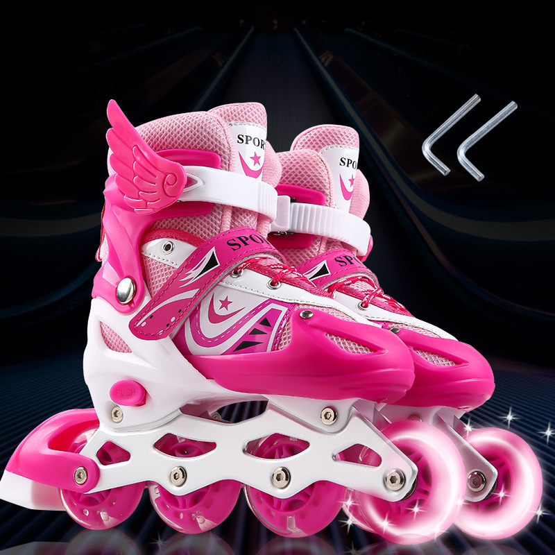 Hot Selling High Quality Children PU 4 Wheels Inline Roller Skate Shoes for Boys and Girls