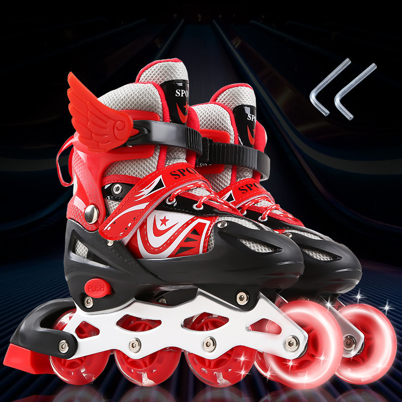 Hot Selling High Quality Children PU 4 Wheels Inline Roller Skate Shoes for Boys and Girls