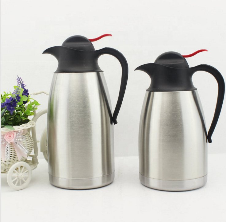 Hot Selling 1L High Quality 304 Double Wall  Stainless Steel Thermal Carafe Vacuum Thermos  Tea Coffee Pot