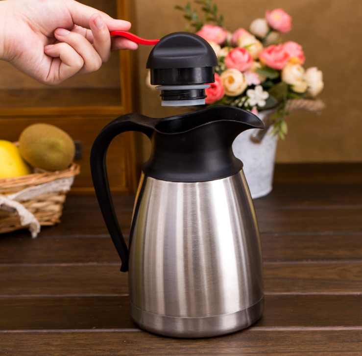 Hot Selling 1L High Quality 304 Double Wall  Stainless Steel Thermal Carafe Vacuum Thermos  Tea Coffee Pot