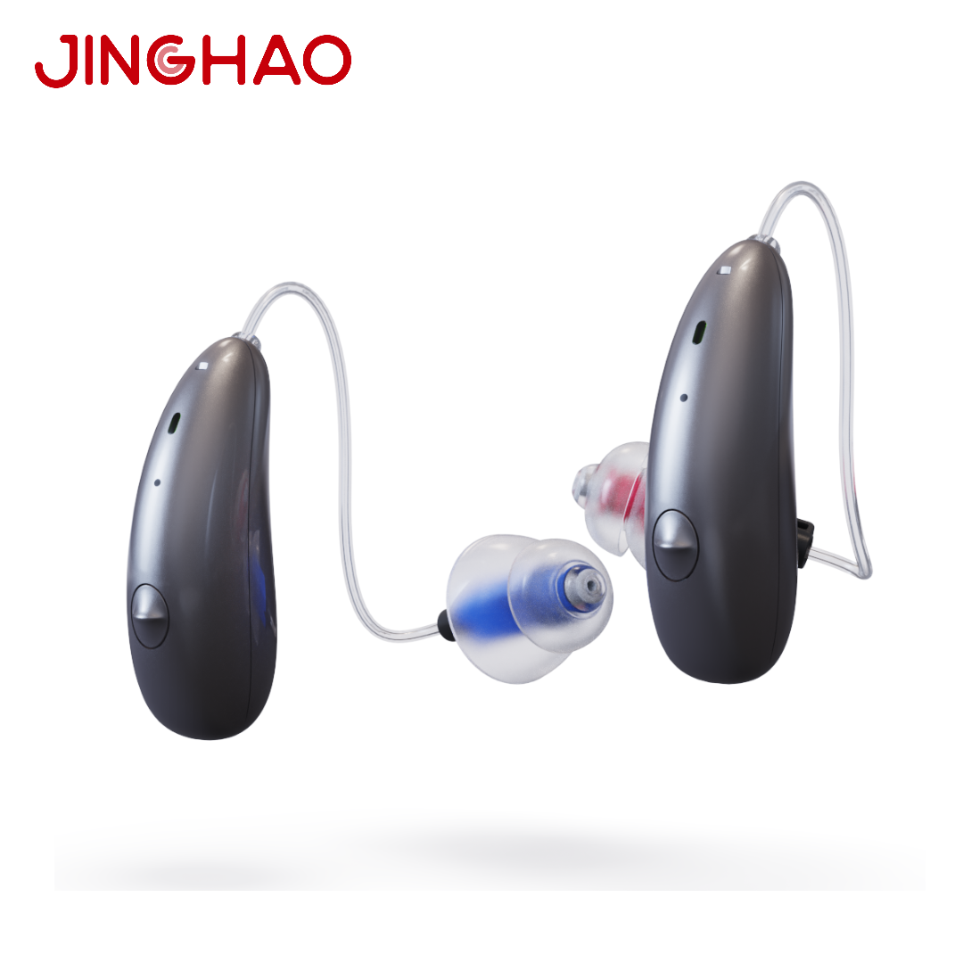 Jinghao DW5 OTC Smart App Contral Hearing Amplifier Rechargeable BTE RIE Hearing Aid Device Bluetooth