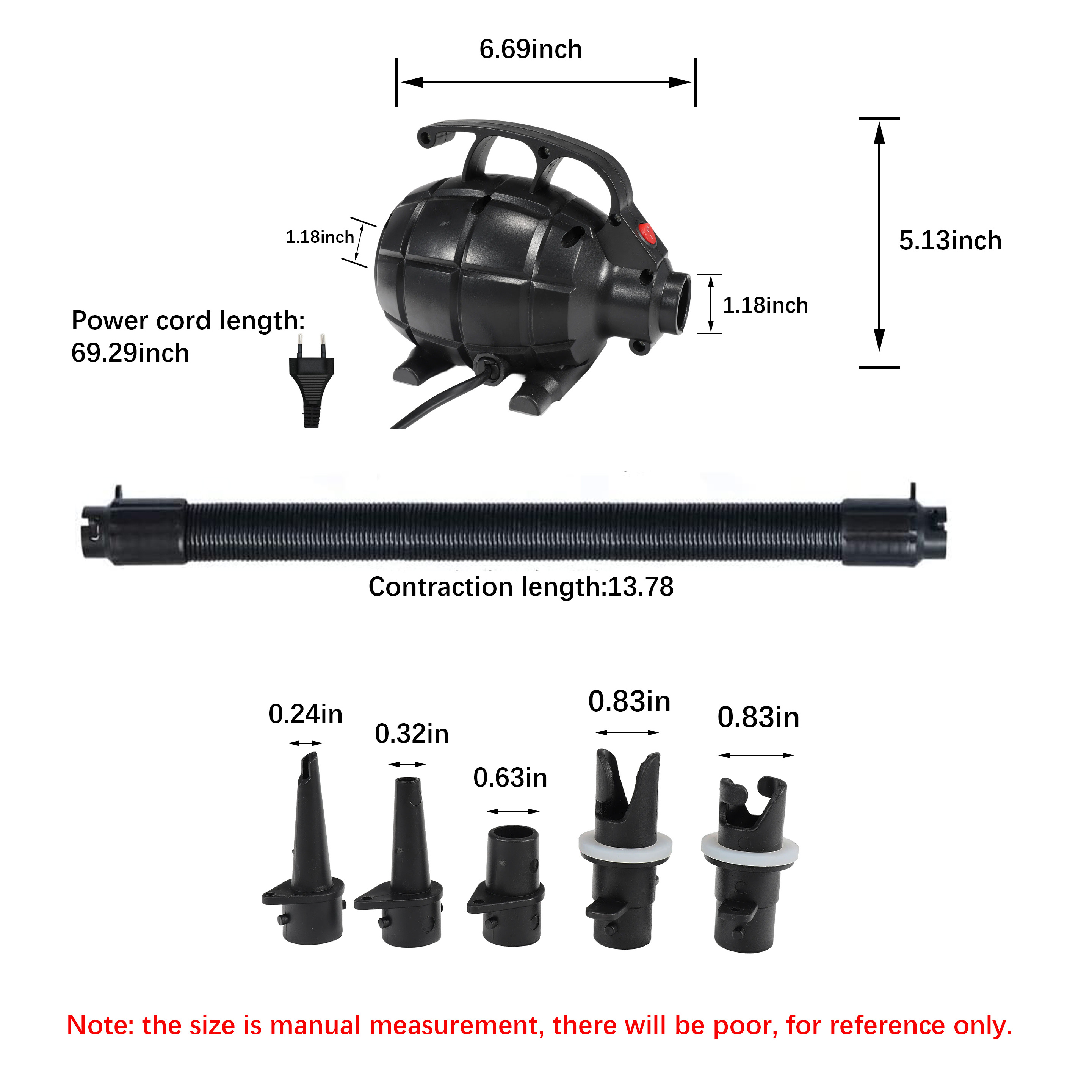 OEM powerful air bed pump electric portable air pump for inflatable products