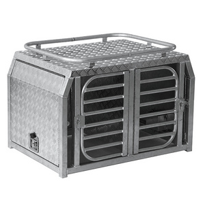 New design Wholesale Diamond Deluxe Aluminum Dog Cage Kennel Dog Transportation Box