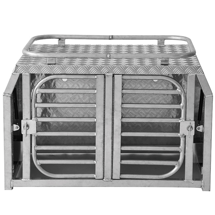 New design Wholesale Diamond Deluxe Aluminum Dog Cage Kennel Dog Transportation Box