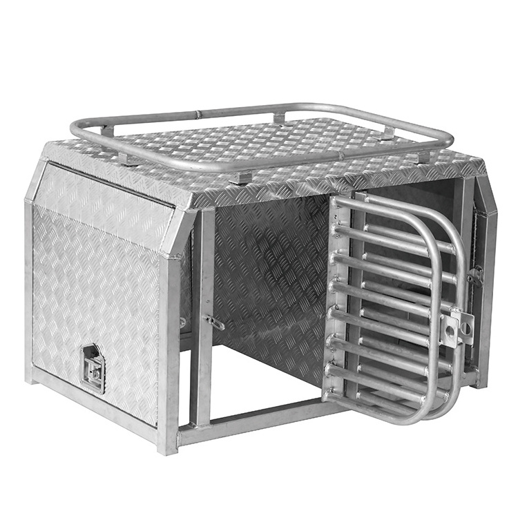 New design Wholesale Diamond Deluxe Aluminum Dog Cage Kennel Dog Transportation Box