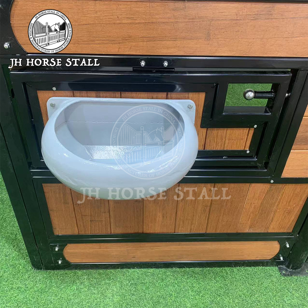 JH E01 Best Swing Doors Galvanized Material Sheets Temporary Bamboo Horse Stable Planks