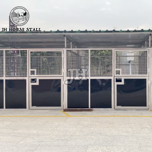 Cheaper Price Easy To Disassemble Portable Horse Stables Used Temporary hdpe Horse Stall with Roof