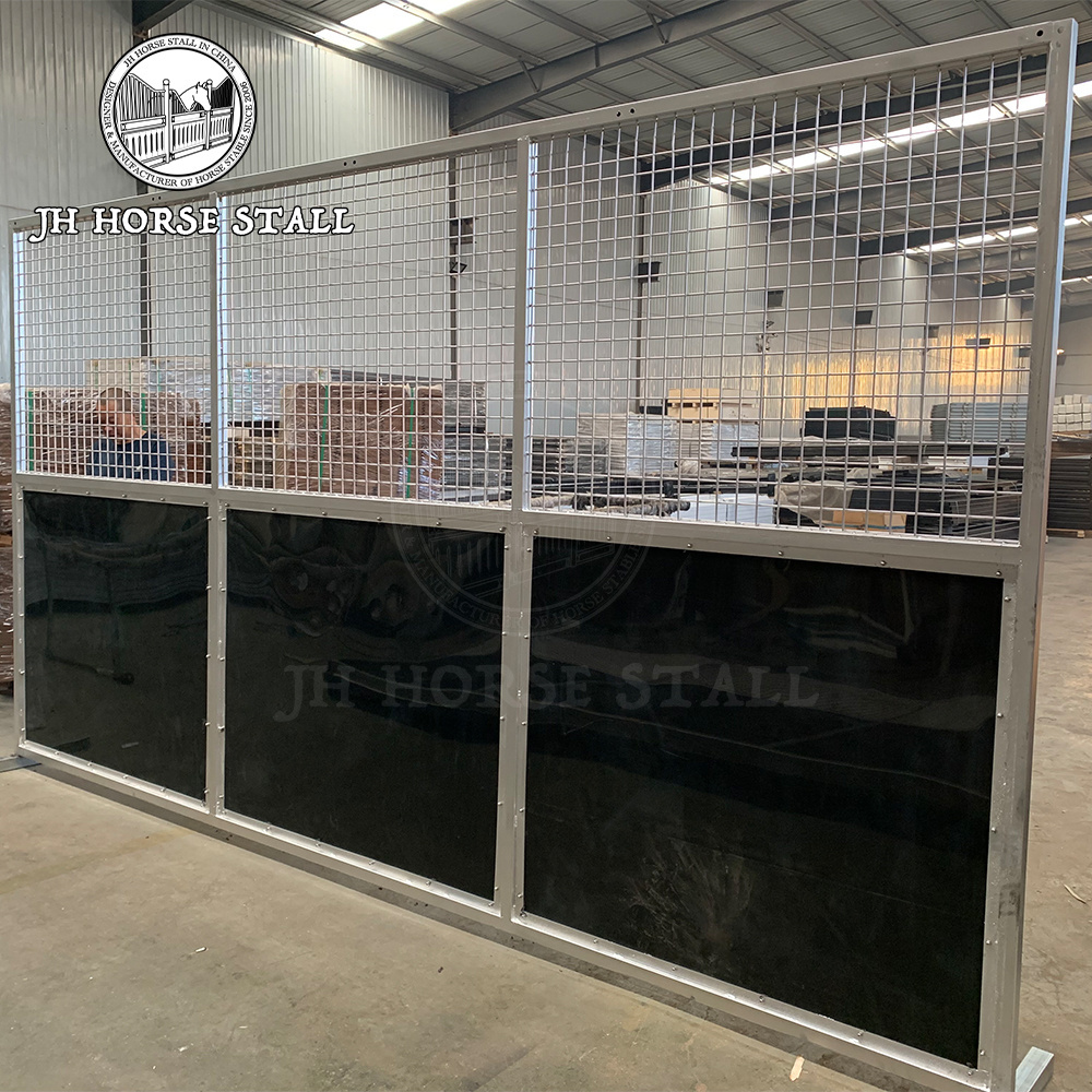 JH Horse Stable High quality customized used prefabricated 3.5x3.5m galvanized portable horse stable stalls with shelfter roof