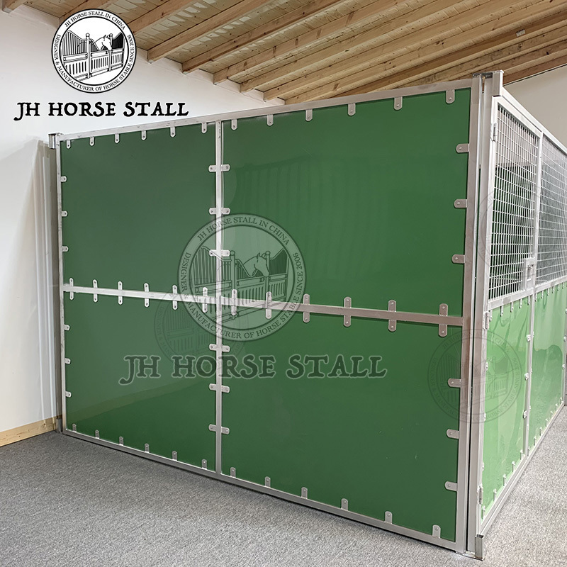 Cheap Steel frame galvanised steel internal temporary portable horse stable outdoor horse stall boxes