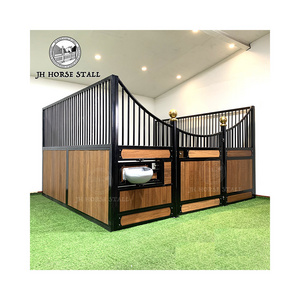 china manufacturers miniature 180 open swing horse stall doors sets horse stable box with SS Automatic latch