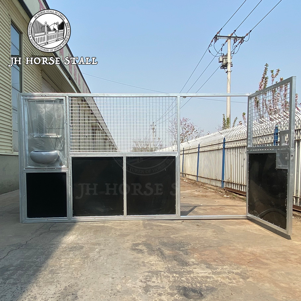 JH Horse Stable High quality customized used prefabricated 3.5x3.5m galvanized portable horse stable stalls with shelfter roof