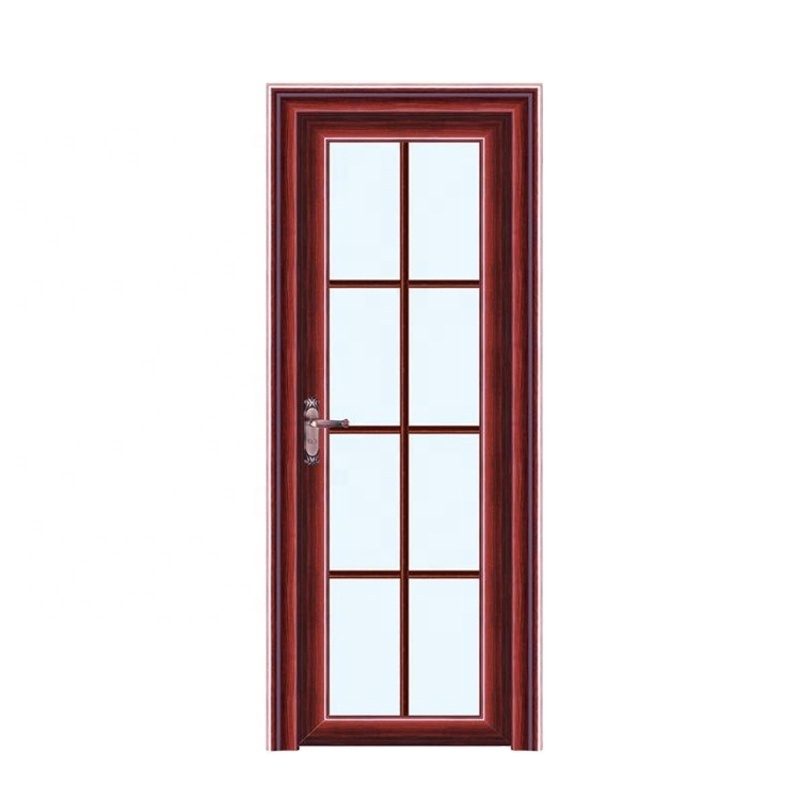 Hot sale waterproof aluminum bathroom glass door Modern metal toilet door