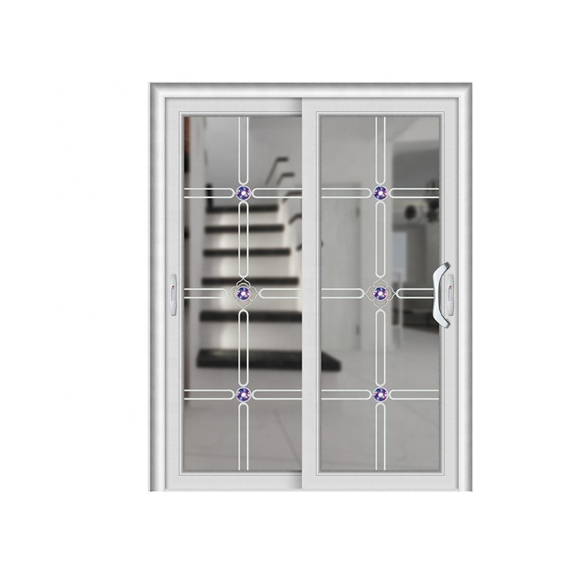 Hot selling toilet door design huge aluminum frameless sliding glass door design