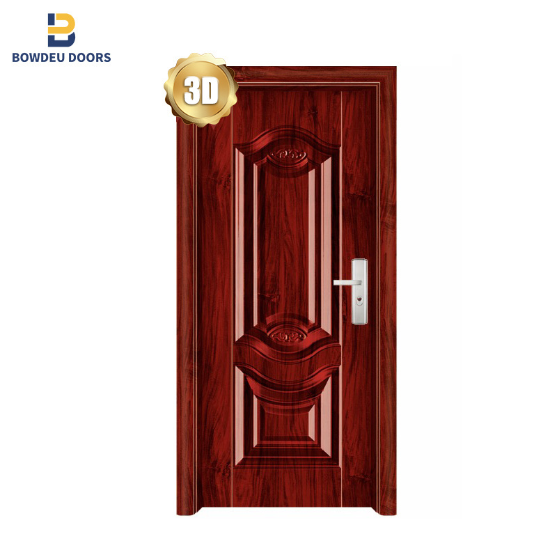 Cheap Best Seller American Panel Solid wooden glass Door bedroom entry interior soundproof door with Glass Material