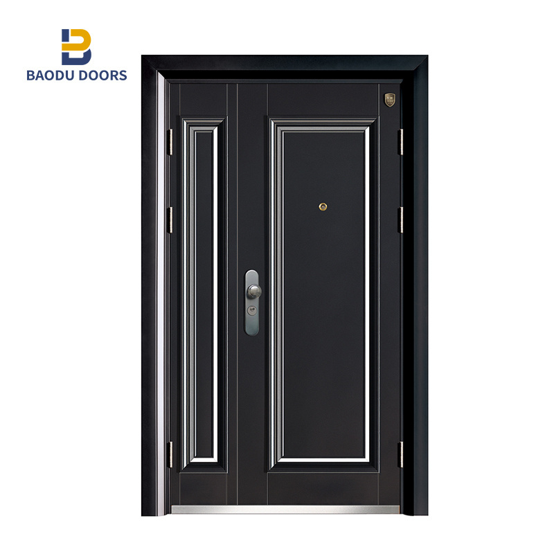 BaoDu factory hot sale luxury door handles with plate exterior aluminium louver door