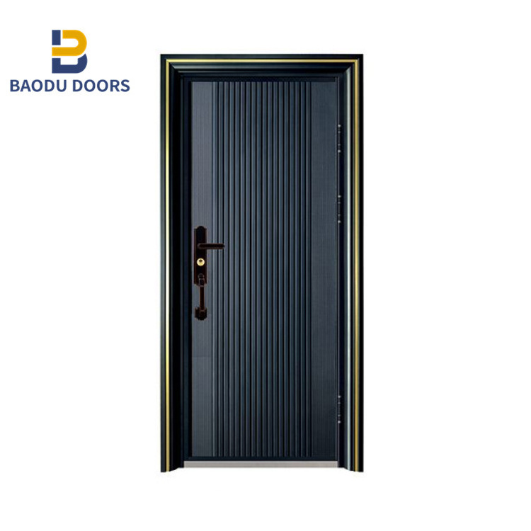 Security lock restaurant entrance door design cast aluminum door German high-end exterior door