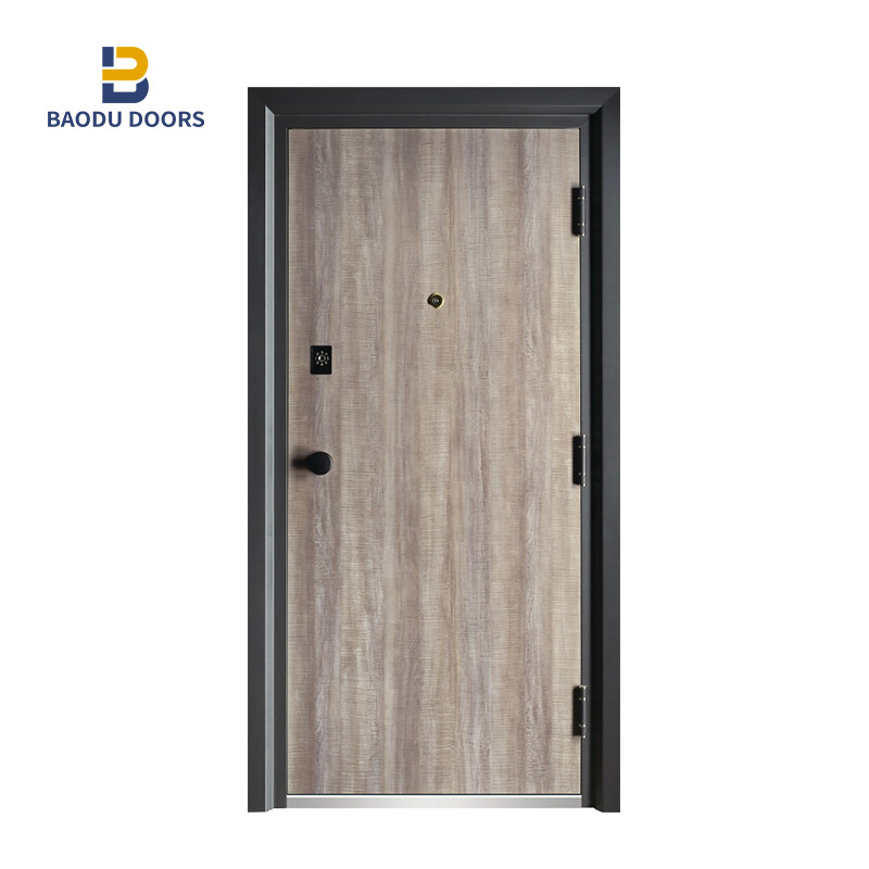 Security Door for Sale Ghana Entry Steel Door Price Exterior Steel Swing Graphic Design Cold Rolled Steel or Galvanized Sheet BD