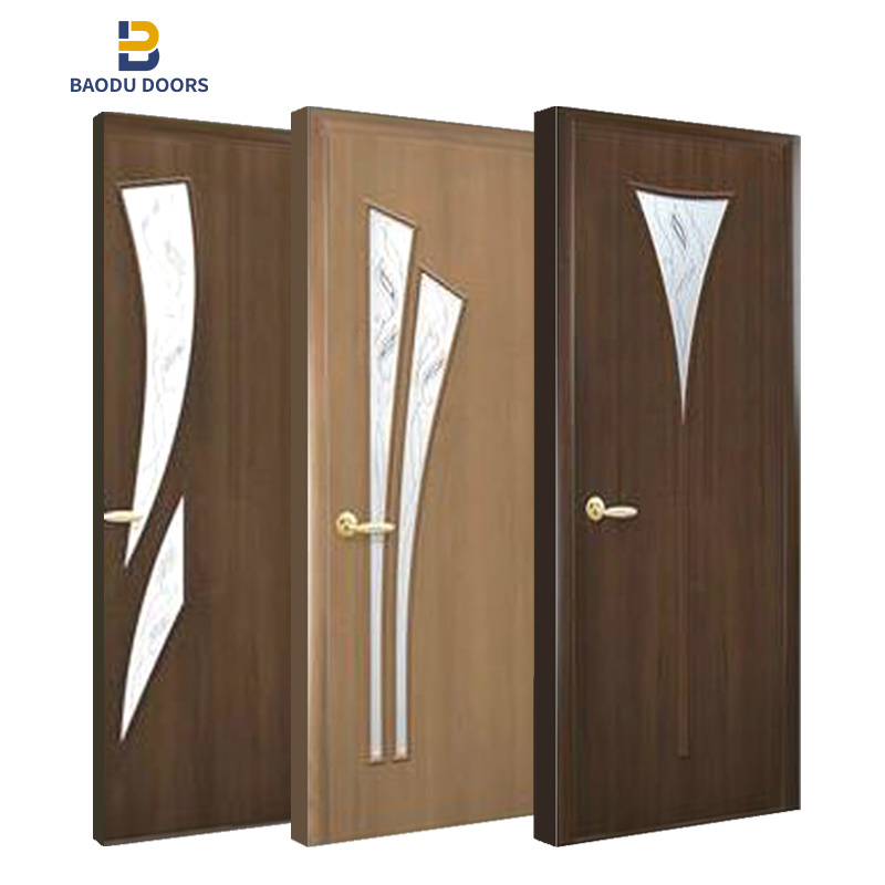 Modern Design Cheap Price wooden front door for house philippines narra wood doors