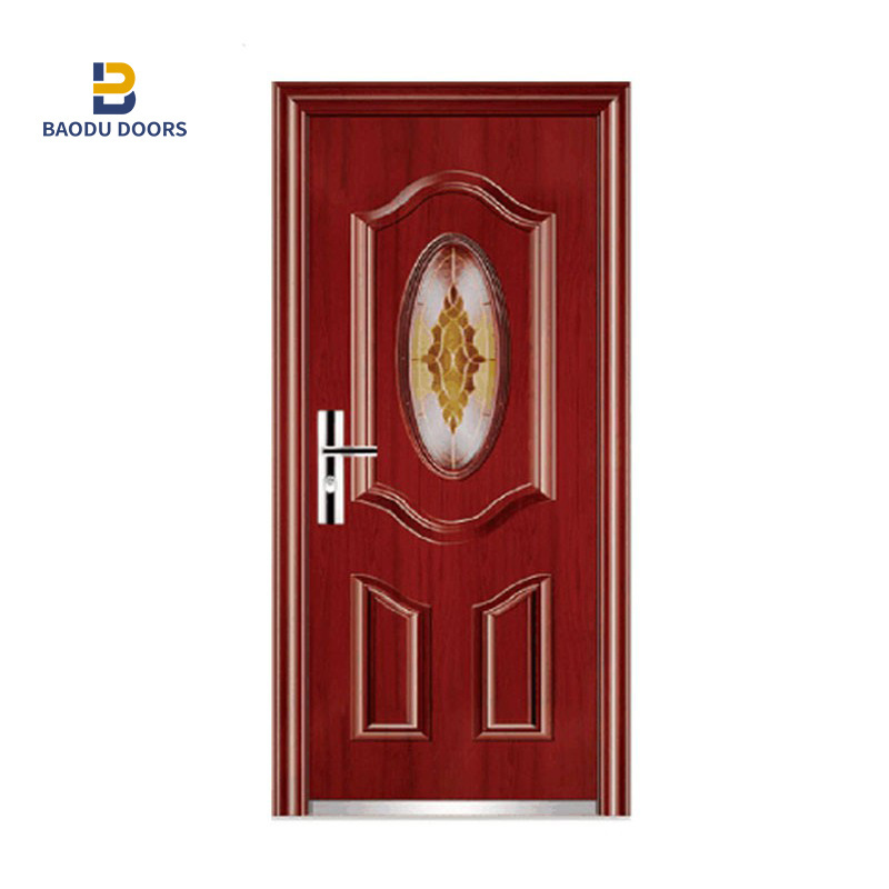 Bowdeu Doors Latest design Glass Inserts Decorative American House Modern Front Entry Doors