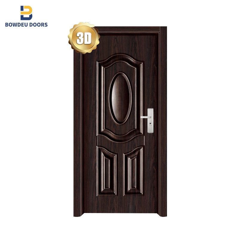 Cheap Best Seller American Panel Solid wooden glass Door bedroom entry interior soundproof door with Glass Material