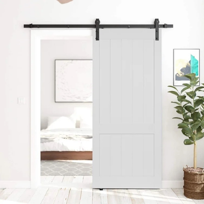 Bowdeu Factory competitive price white sliding barn door handle recessed invisible sliding barn door locks