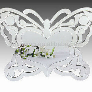 Decorative Butterfly Elegance Glass Etche Venetian Wall Mirror for Homed